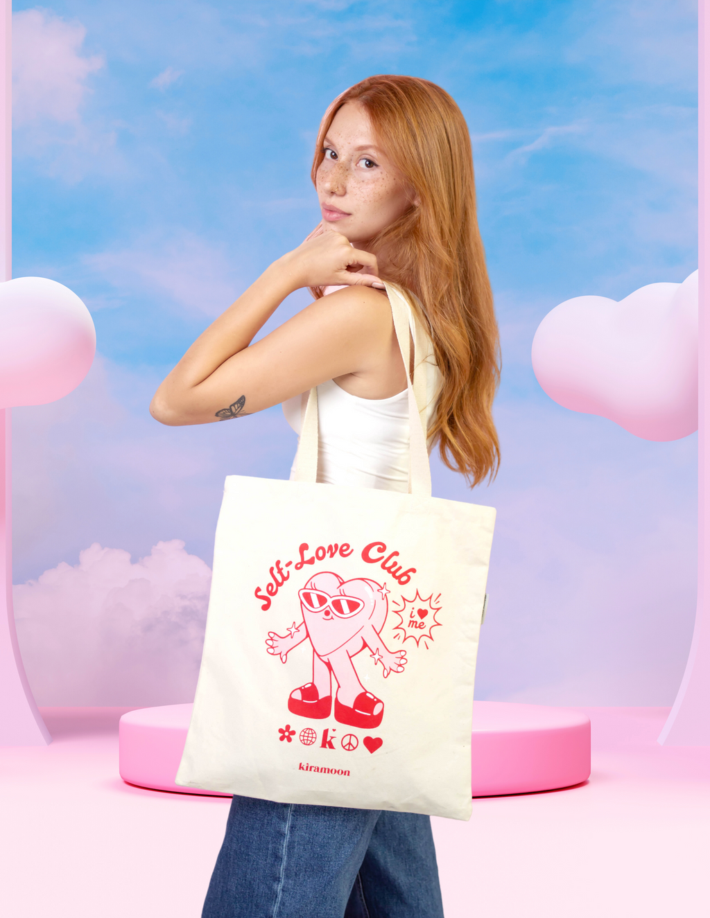 Self-Love Club Tote Bag 💗 | Kiramoon