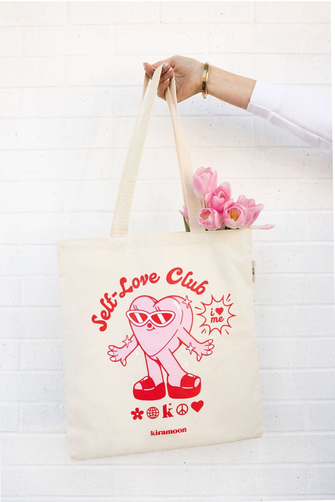 love canvas tote