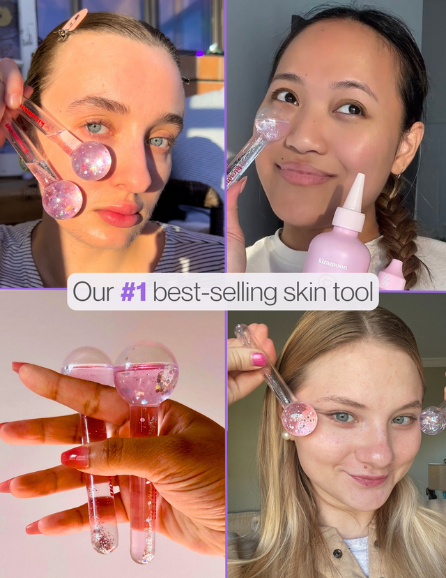 Moon Globes Glitter Ice Cooling Rollers | Kiramoon